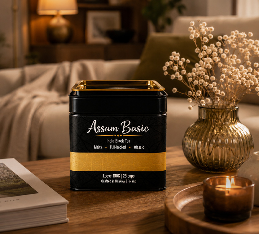 Assam Basic Leo Tea w eleganckiej puszce